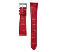 Leather Smartwatch Band - Quick Release Unisex, Fits 16-22mm Watches(Red,19mm)