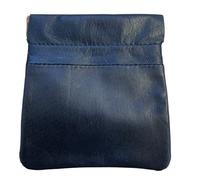 Leather Snaptop Coin Pouch Unisex Purse