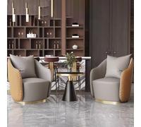 Leather Sofa Set with Coffee Table - Modern 4-Piece Living Room Furniture for Beauty Salons, Reception Areas, Hotel Lobbies, and Offices