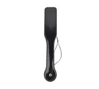 Leather Spanking Paddle Bondage Restraints Slapper BDSM Flogger Horse Riding Crop Adult Sex Toys for Women and Couples Pleasure Black One Size