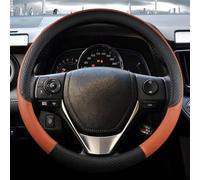 Leather Sport Car Steering Wheel Cover Steering Wheel Braid For Toyota CHR C-HR Auto Accessories Automotive Interior Practical and Comfortable(Orange)