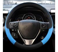 Leather Sport Car Steering Wheel Cover Steering Wheel Braid For Toyota CHR C-HR Auto Accessories Automotive Interior Practical and Comfortable(Blu)