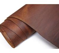 Leather Square 7-8oz (2.8-3.2mm) Thick Full Grain Cowhide Tooling Arts Crafts Leather Heavy Weight -Jeereal (Dark Brown, 12"x24")