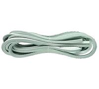 Leather Square Cut 120cm x 3 to 4mm Deck Shoe/Boot Laces Thongs (White)