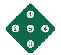 Leather Square Fencing Target Microfiber Fencing Target with Five PU Bullseye, Practice Target Foil Saber and Epee, Self-Training Auxiliary Sword Target (Color : Simple sword target-green)