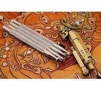 Leather Stamping Tool Beveling Undercut Beveler Stamps 304 Stainless Steel Carving DIY LeatherCrafts Tools (Full Set 4pcs (XS+S+M+L))