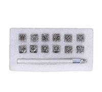 Leather Stamps - Precision Metal Leather Crafting Tools with Novel Engraving Patterns for DIY Personalized Jackets Shoes Wallets Belts and More (type 4)