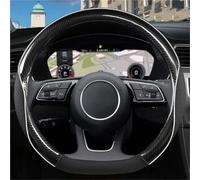 Leather Steering Wheel Cover For A4 B5 B6 B7 B8 B9 1994~2022 Car Steering Wheel Cover Microfiber Leather+Carbon Fiber Accessories Car Steering Wheel Protector