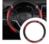 Leather Steering Wheel Cover Suitable for 38cm Wheels Ideal Protection Against Elements and Wear (grey)
