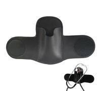 Leather Stethoscope Holder Hip Clip, Stethoscope Hip Holder for Waist Belt, Clip-on Stethoscope Holder for Physicians Nurses (black)