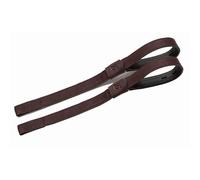 Bates Leather/Synthetic Looped Stirrups - Medium Length, Adult., unisex, classic braun