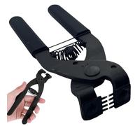 Leather Stitch Punch, 6.7 Length Handheld Silent 4 Teeth Leather Stitching Punch DIY Easy to Use Hole Tool, for Belts Straps Saddles Shoes Stitching