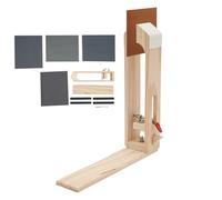 Leather Stitching Clamp, DIY Hand Stitching Leather Clamp, Solid Wood Stitching Pony, Adjustable Table Mount Leathercraft Tool for Sewing Bags Belts Wallets, Stable Wooden Craft Vice