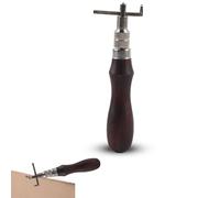 Leather Stitching Groover, Adjustable Leather Edge Bevelers Leathercraft Working Tools Sew Crease Leather Carving Cutting Skiving Trimming Edging Tools for Leathercraft Work