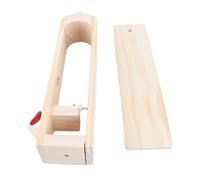 Leather Stitching Pony, Hand Stitching Pony with Adjustable Stainless Steel Stretch Rod, Beech Wood Leather Sewing Pony for Belts Bags Purses, Anti Deformation Craft Tool