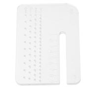 Leather Stitching Punch Aid Plate for DIY Beginners Acrylic White | Portable Workshop Tool, Helps Belt and Wallet Punching, Consistent Spacing for Leathercraft Projects