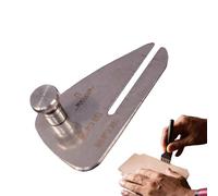 Leather Stitching Punch Aid Pulling Plate Stainless Steel Sewing | Stitching Auxiliary Plate Lacing Chisel Pricking Iron Aid Mate for Leather Craft Work Tools Accessories