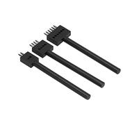Leather Stitching Punch, Leather Working Tools 3Pcs Leather Perforated Tool Black Tooth Leather Punch Tool Leather Lacing Stitching Punches Quick Easy Leather Craft Tool (Tooth