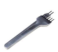 Leather Stitching Punch Tool - Professional Metal Chisel, Polished Smooth Handle, Abrasion Resistant | 3mm 4mm 5mm 6mm Spacing Options, Uniform Neat Holes, Heavy Duty for Wallet Belt Bag