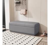 Leather Storage Ottoman for Bed End Upholstered Pouf Bench Stylish Entryway Seat Multifunctional Footrest H: 70x40x40cm (28x16x16 inch)