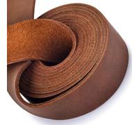 Leather Strap 1 Inches Wide Flat Leather Straps for Crafts, Full Grain Oil Tan Leather Strips for Crafts, Tooling, Belt, Garden Tools (2mm Thick 72 Inches Long Dark Brown)
