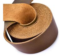 Leather Strap 1 Inches Wide Flat Leather Straps for Crafts, Full Grain Oil Tan Leather Strips for Crafts, Tooling, Belt, Garden Tools (1.6mmThick 72 Inches Long Chestnut)