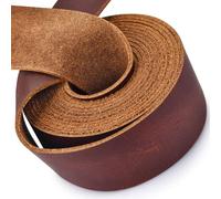 Leather Strap 1 Inches Wide Flat Leather Straps for Crafts, Full Grain Oil Tan Strips for Crafts, Tooling, Belt, Garden Tools (1.6mmThick 72 Inches Long Cordovan)