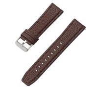 Leather Strap 20mm 22mm 18mm For Amazfit GTS 4 Mini/2 2E For Garmin Venu for Seiko Watch Band for Traditional Watch,Dark Brown,20mm