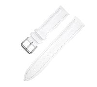 Leather strap 20mm 22mm watch band 12~22mm Lizard pattern patent leather shiny men's and women's belt,White,20mm