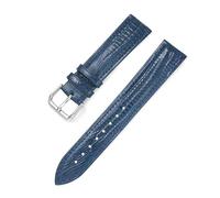 Leather strap 20mm 22mm watch band 12~22mm Lizard pattern patent leather shiny men's and women's belt,Blue,20mm