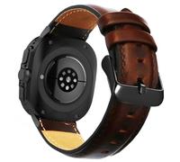 Leather Strap Compatible Galaxy Watch 8 40mm 44mm/8 Classic 46mm Men Women, No Gaps Genuine Leather Replacement strap with Stainless Steel Buckle for Galaxy Watch 8 Classic Smartwatch Brown