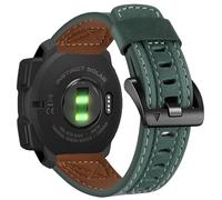 Leather Strap Compatible GARMIN Instinct/Instinct 2 Solar/Instinct3 45mm Watch Straps, Top Genuine Leather Watch Straps Wristband for Men and Women Green