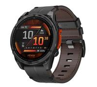 Leather Strap Compatible with Garmin Fenix 8 47mm/7/6/6 pro/5/5 Plus, 22mm Band QuickFit Replacement Strap for Forerunner 935/945/955/Epix 2/Epix 2 Pro 47mm Instinct 2