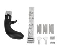 Leather Strap Cutter, Belt Cutting Tool with Replaceable Blades, Adjustable Width Marked Scale for DIY Craft Projects, Strong Metal Leather Belt Cutter for Professional and Amateur