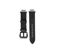 Leather Strap fit for Garmin Forerunner 235/220/230/620/630/735XT/Approach S20 S5 S6 Watchband Bracelet(Black)
