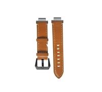 Leather Strap fit for Garmin Forerunner 235/220/230/620/630/735XT/Approach S20 S5 S6 Watchband Bracelet(Brown)
