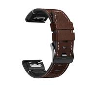 Leather Strap for Garmin Fenix 7, 22 mm Genuine Leather Replacement Strap Quick-Fit Watch Strap for Fenix 6, Fenix 6 Pro, Fenix 5, Fenix 5 Plus, Forerunner 935 945, Instinct 2, Approach S60 S62, 22mm
