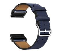 Leather Strap for Garmin Fenix 8 43mm Watch Band for fenix 7s 6s Pro 5s Plus Replacement Band Compatible with Garmin Epix Pro 42mm Descent MK3i 43mm Wristband (blue,QuickFit 20mm)