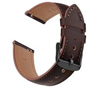 Leather Strap for Garmin Forerunner 255 Strap,265 Stra p,Venu 2 Stra p/Venu 3 Stra p/Vivoactive 4 45mm,22mm Width Leather Quick Release Band for 255/265 Music,Legacy Hero (Coffee,22mm)