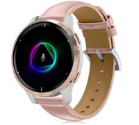 Leather Strap for Garmin Venu 2 Plus, 20mm Band Leather Bracelet for Venu Sq 2 Music/Venu/Sq Music/Venu 2 Plus 43mm/Forerunner 245/645 Music/Forerunner 55/158/Galaxy Watch 6/Galaxy Watch 5/4