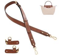 Leather Strap for Longchamp, Handbag Crossbody Shoulder Strap Kit Adjustable Purse Straps Replacement for Longchamp Le Pliage S/M/L Bag