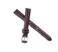 Leather Strap for Quick Disassembly and Replacement Vintage for Men and Women Thick and Soft(Deep Brown (Silver),24mm)