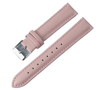 Leather Strap for Quick Disassembly and Replacement Vintage for Men and Women Thick and Soft(Light Pink (Silver),12mm)