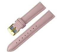 Leather Strap for Quick Disassembly and Replacement Vintage for Men and Women Thick and Soft(Light Pink (Gold),10mm)