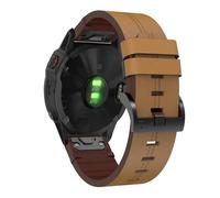 Leather Straps Compatible with Garmin Fenix 7S/Fenix 7S Solar Strap, QuickFit 20mm Adjustable Replacement Wristband Premium Leather Band for Garmin Fenix 7S/Fenix 7S Solar