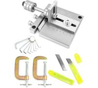 Leather Strip Cutting Machine, Heavy Duty Leather Strap Cutting Tool with 20 Cutter, 2 C-Clamps and 8 Wrenches, Max 60mm Cut Width, Efficient Leather Strip Cutter Tool, for Thick, Hard Leather