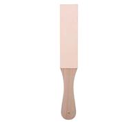Leather Strop, Leather Sharpener with Wooden Handle, Multifunctional Leather Craft Polish Sharpening Strop