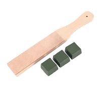 Leather Stropping Kit Leather Strop Board 3 Packs Leather Sharpening Polishing Compound Hone Knife Sharpener