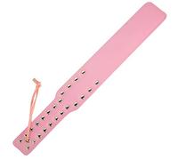 Leather Studded Spanking Bondage Paddle (Pink)