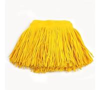 Leather Suede Tassel Lace Leathers Ribbon Fringe for Bag Clothing Sewing Accessories Manual Decoration Trim for DIY Craft Sewing(TF005-Yellow76,15cm)
